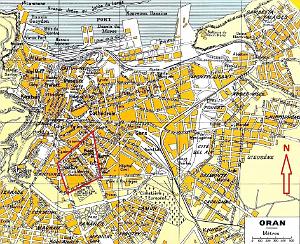 01-  Plan d' Oran 1950